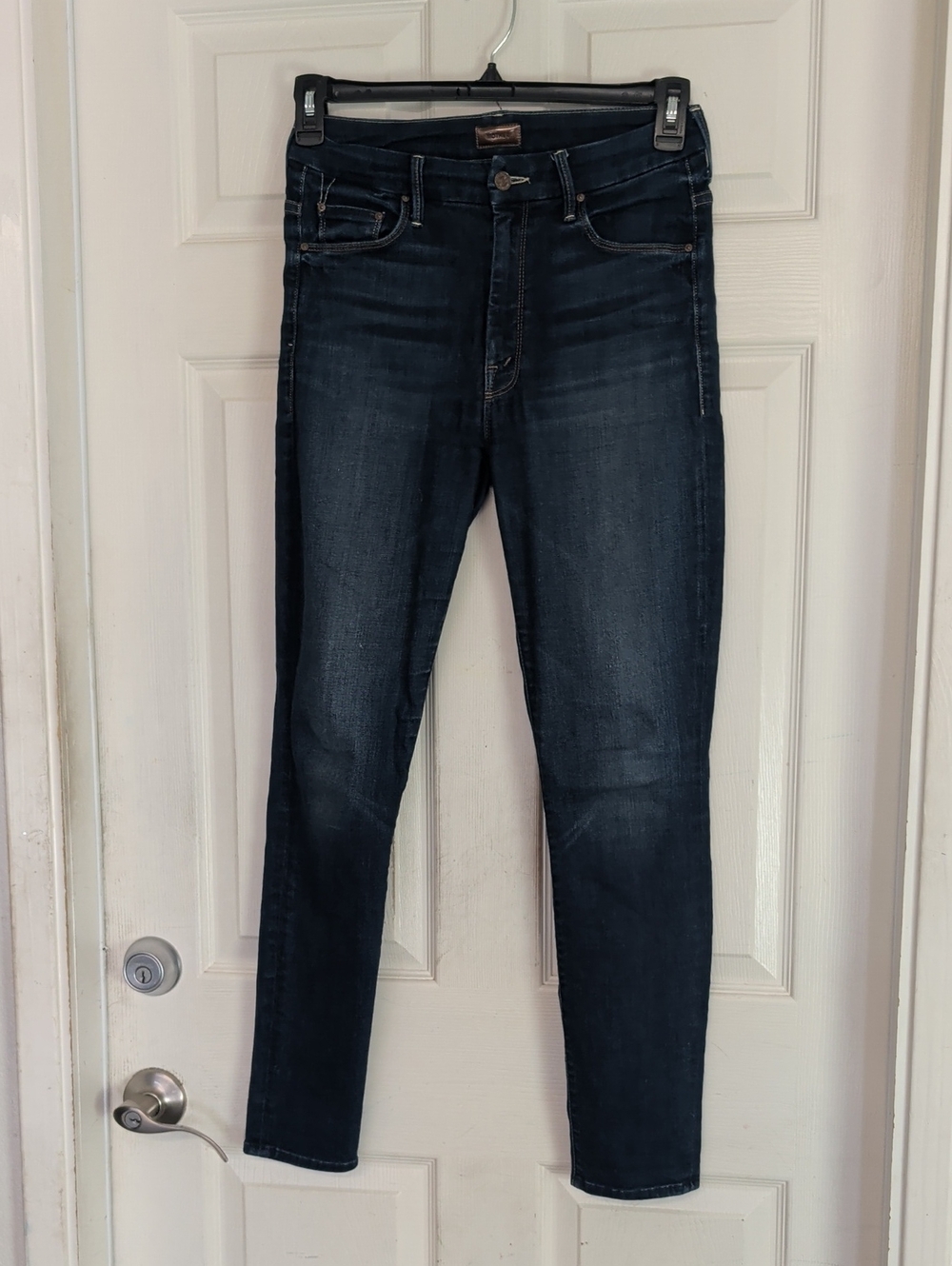 Mother High Waisted Looker Ankle Skinny Jeans Women’s 26 Dark Wash